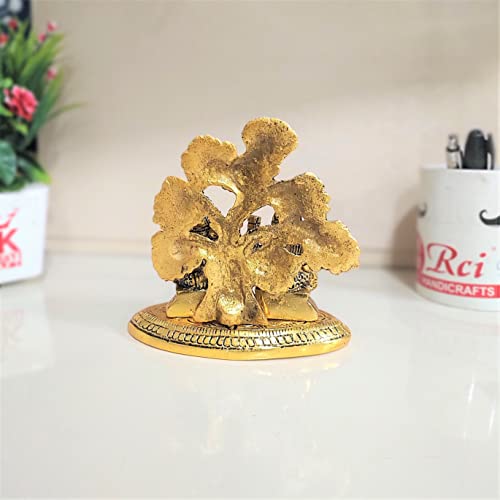 Kridaykraft Laxmi Ganesh Metal Statue/Murti For Diwali Pooja Good Luck,Laxmi Ganesh Idol For Home Decor,Religious Gift Showpiece
